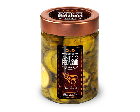 Zucchine alla piastra in olio