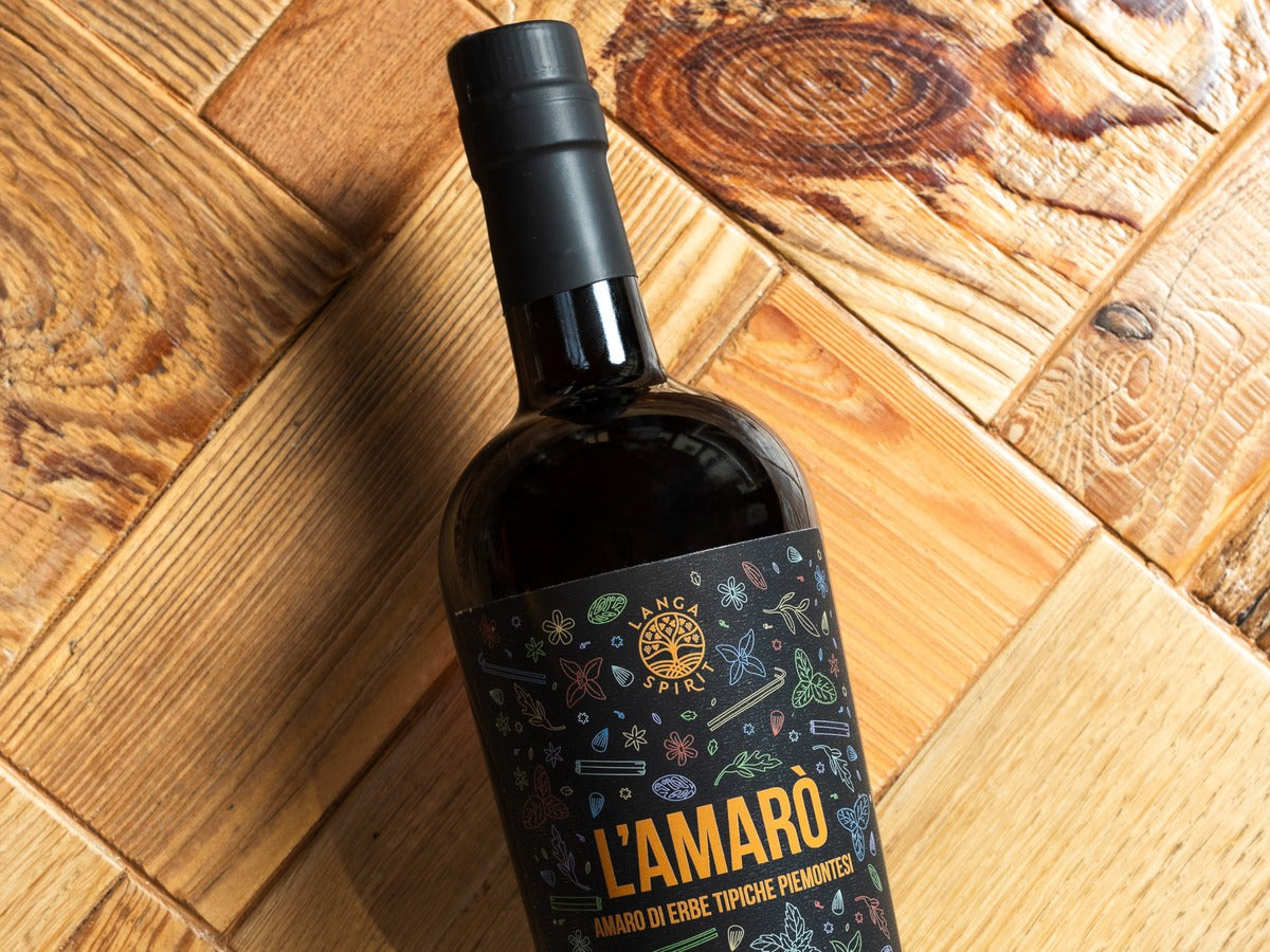 Bottiglia de L'Amaro di Langa Spirit